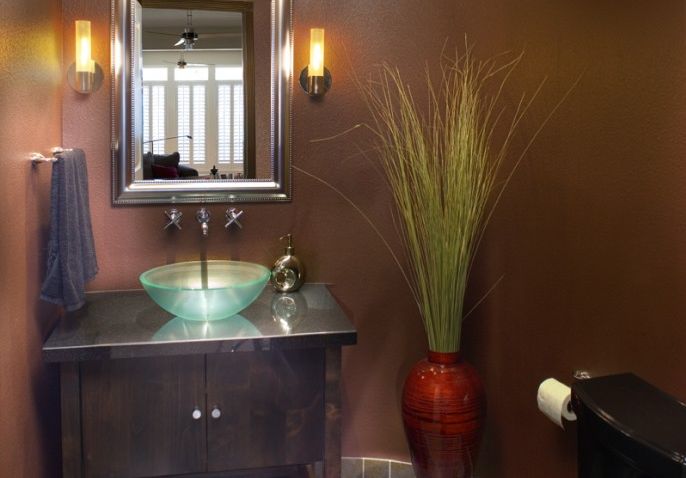Creating a powder room with visual appeal