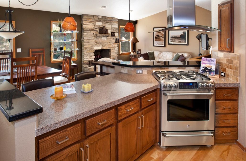 Boise kitchen remodel: This kitchen shows its social side